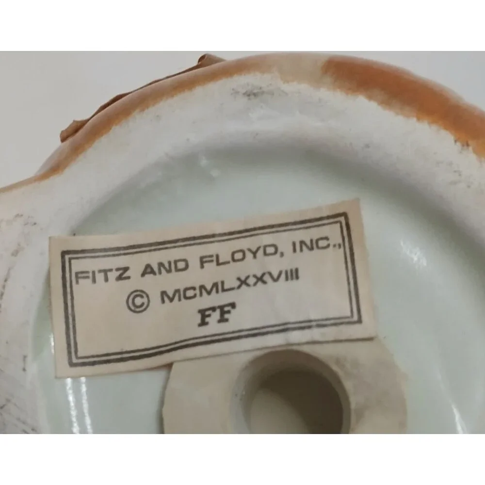 Vintage 1978 Fitz & Floyd Mouse & Onion Hand-painted Shaker